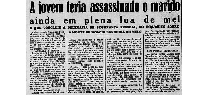  Crime passional ou suicídio?