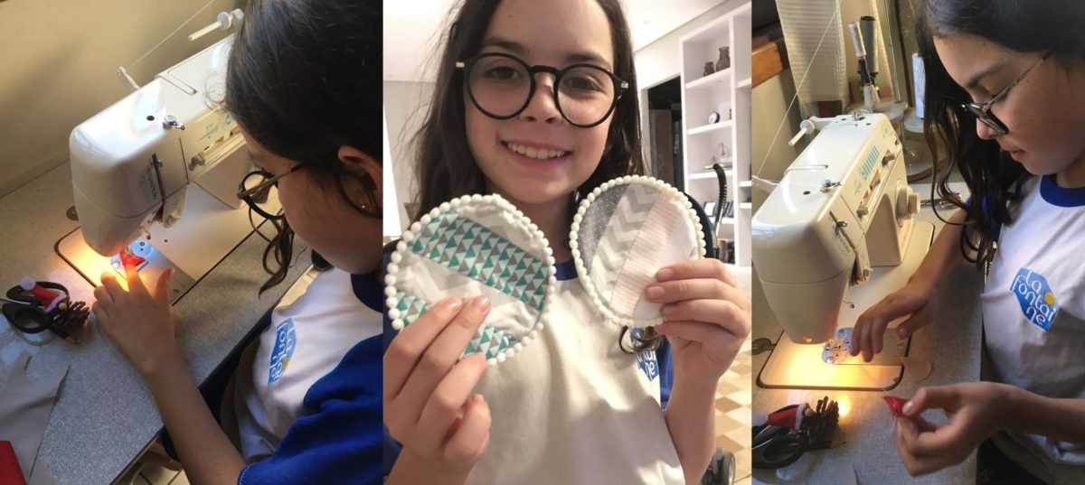 Aos 10 anos, Manuela faz patchwork e guarda o dinheiro para viajar