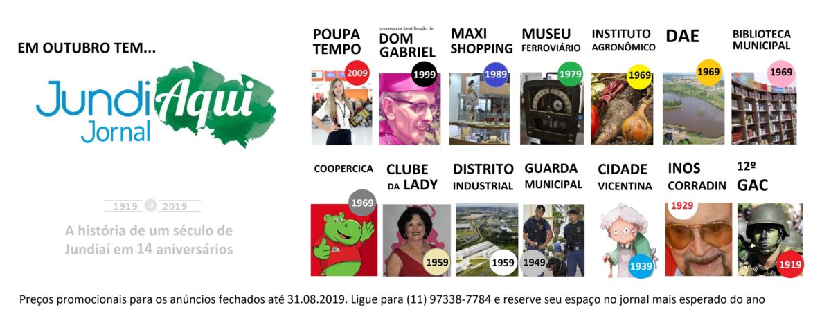 JundiAqui em Revista trará um século de Jundiaí em 14 aniversários