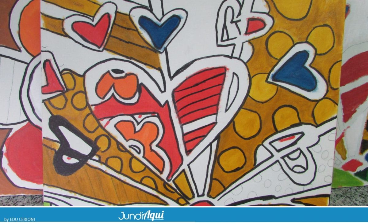 Pintora com Síndrome de Down ensina arte de Romero Britto a colegas