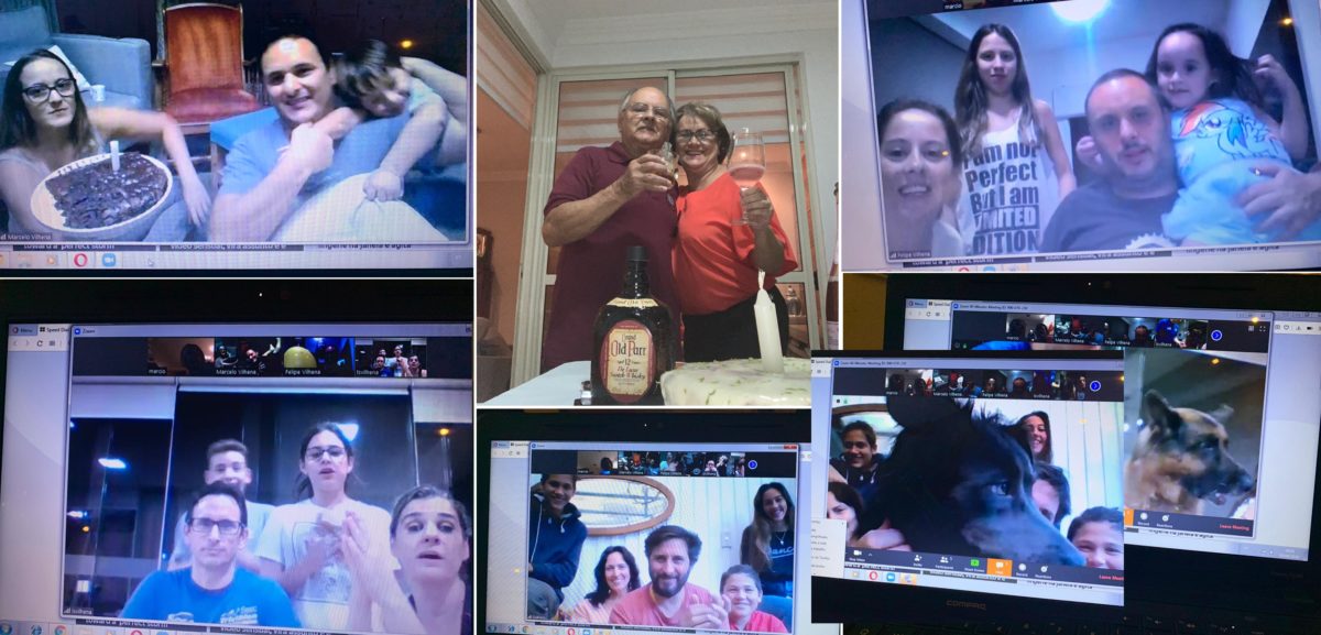 Aniversário virtual do vovô teve 5 bolos e uniu Jundiaí, Paraná e Nova Zelândia
