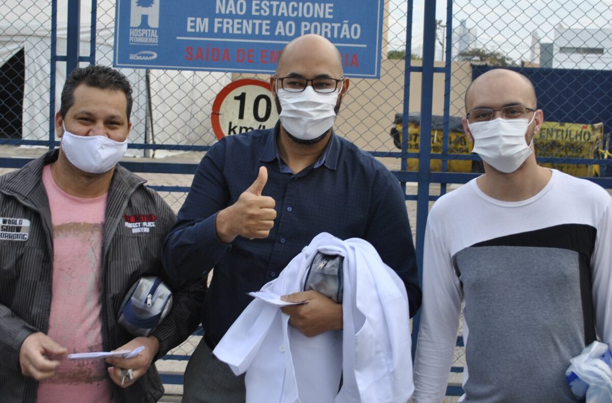 Trégua do vírus é acompanhada de presente de Dia dos Pais aos hospitais