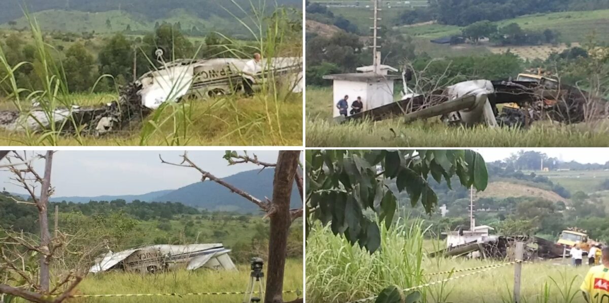 Dez anos atrás aviãozinho caiu e matou dois em Jundiaí