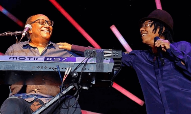 Calasans em turnê com Djavan