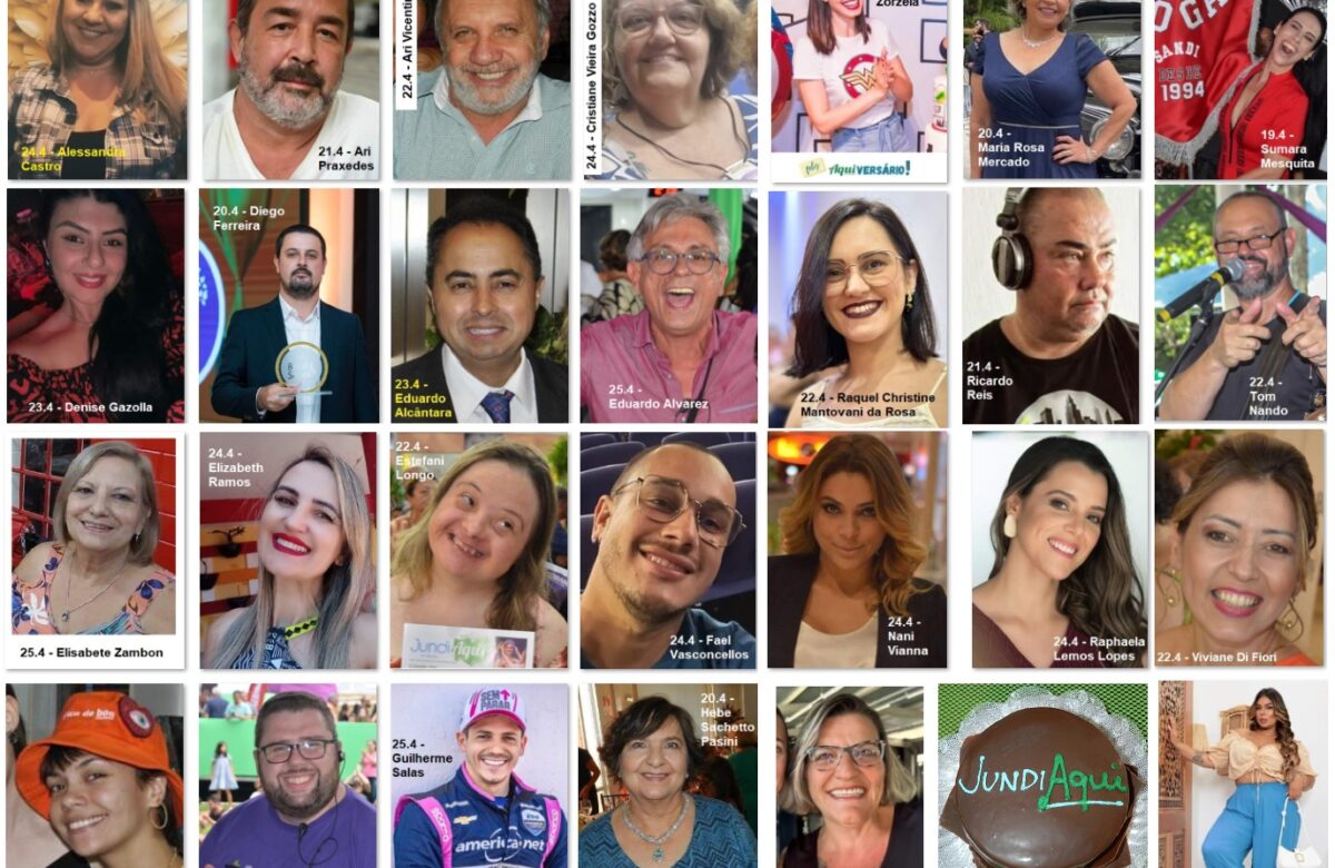 19 a 25 de abril: parabéns a você…
