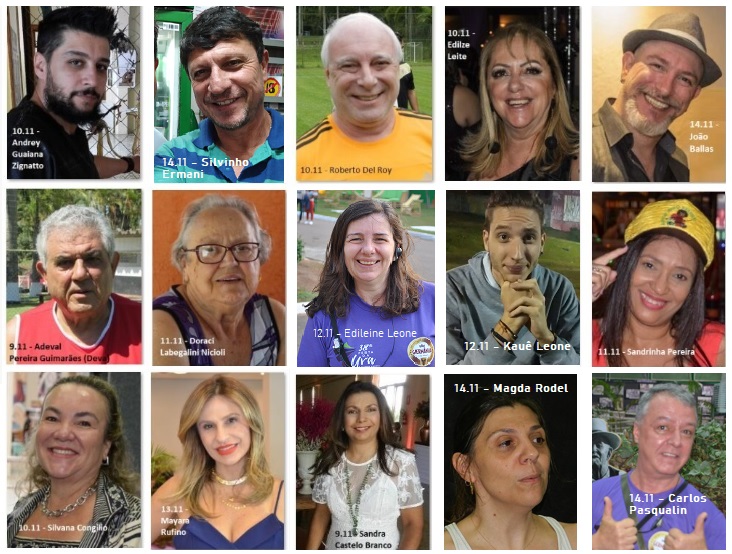 8 a 14 novembro de muitos parabéns