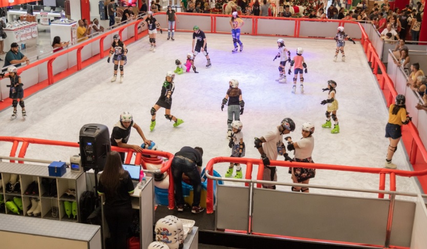 Até fevereiro tem patinação no gelo no Maxi