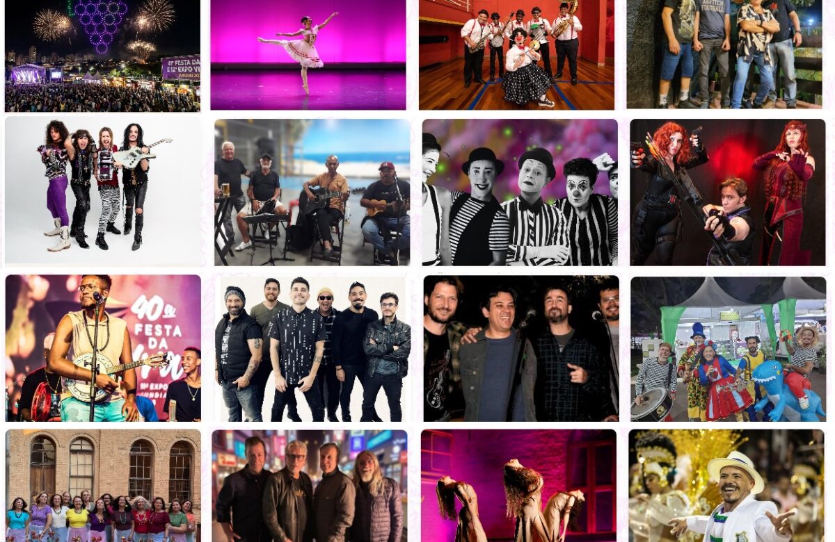 Todas as atrações de 23 a 25